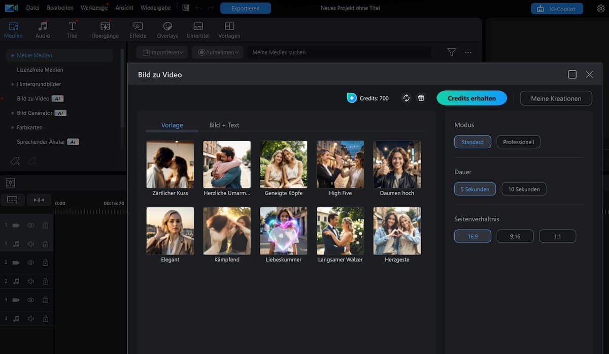 PowerDirector - KI-Videobearbeitung mit Bild-zu-Video-Funktionen